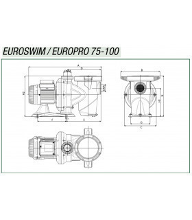 Bomba DAB Euroswim 75 3/4 CV M