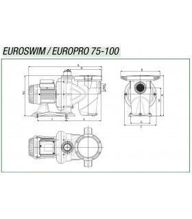 Pump DAB Euroswim 100 1 CV T