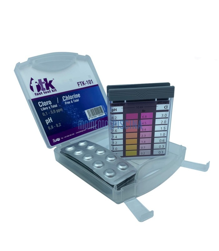 Kit Test PH Et Chlore (Oto/Phénol) 5 Gouttes – Contrôle Précis Et Rapide De L'Eau De Piscine, Spa Ou Jacuzzi