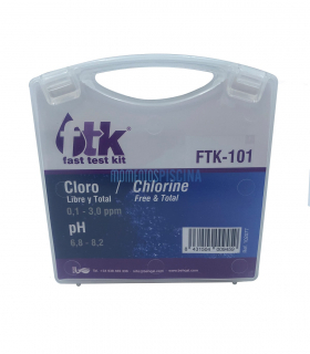 Kit d'analyse du chlore libre, total et pH FTK 101