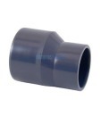 Conical eccentric PVC reducer for gluing