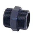 PVC double adapter male thread