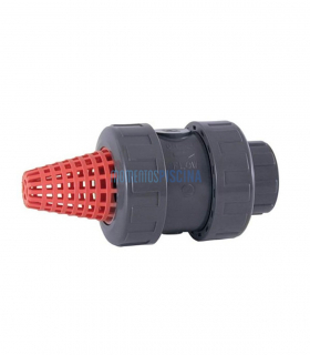 PVC EPDM foot valve for threading