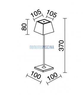 Litta Square Tragbare LED-Lampe