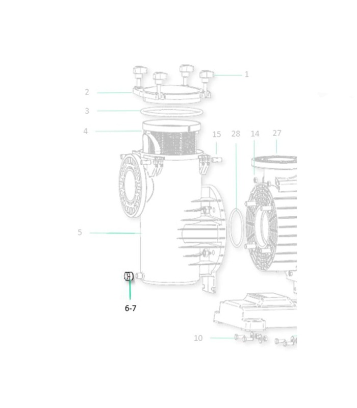 Junta tapón desague Saci Magnus/Supra