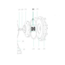 Mechanical seal Saci Magnus turbine plastic