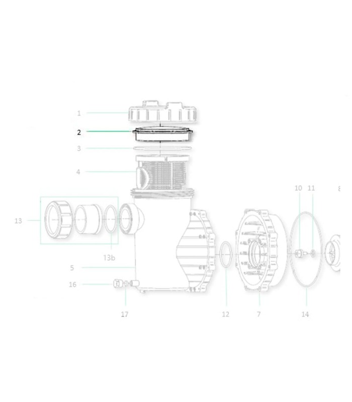 Couvercle de pré-filtre Saci Supra