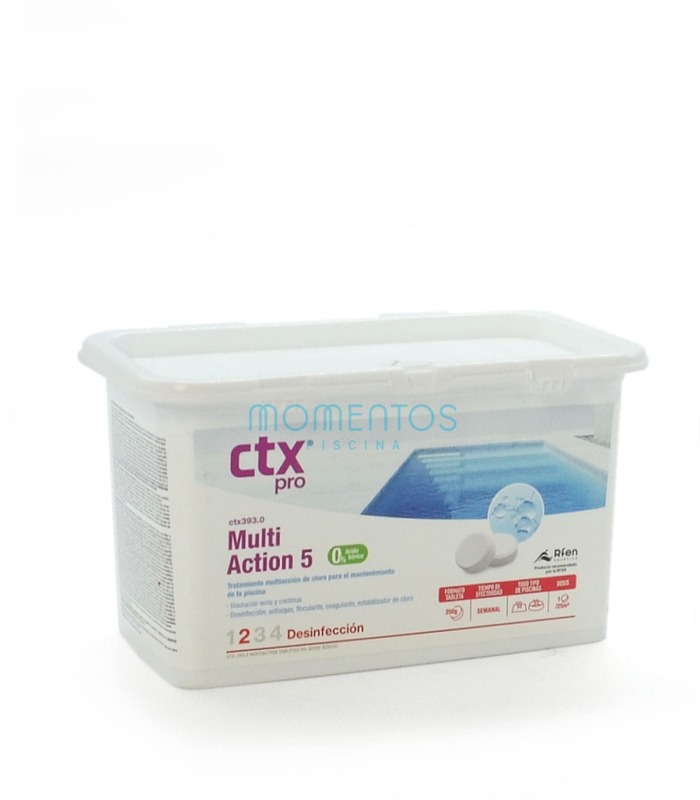 Cloro multiacción en pastillas 1 Kg CTX